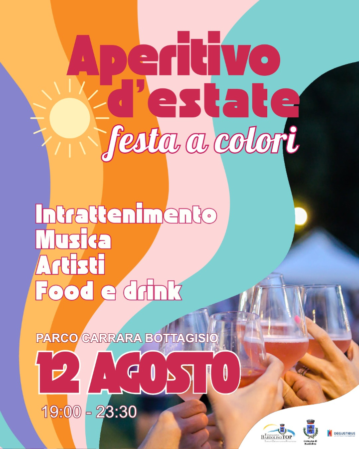 Aperitivo d'estate festa a colori
